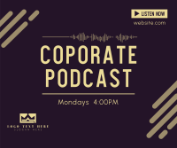 Corporate Podcast Facebook Post Design