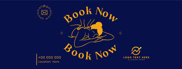 Massage Booking Facebook Cover Design Image Preview