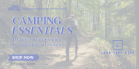 Mountain Hiking Camping Essentials Twitter post Image Preview