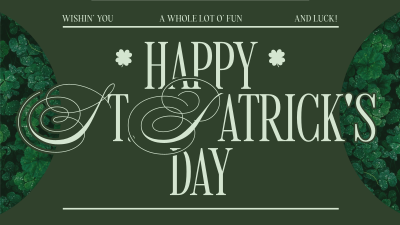 Modern Nostalgia St. Patrick's Day Greeting Facebook event cover Image Preview