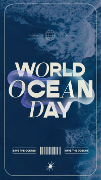 Y2K Ocean Day Instagram Reel Design