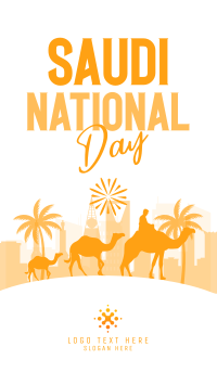 Celebrate Saudi National Day YouTube Short Design