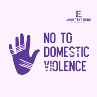No to Domestic Violence Instagram post Image Preview