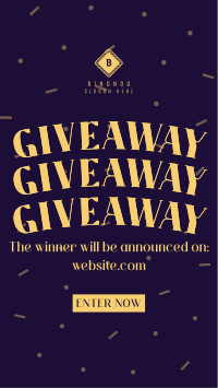 Confetti Giveaway Announcement Facebook Story Design