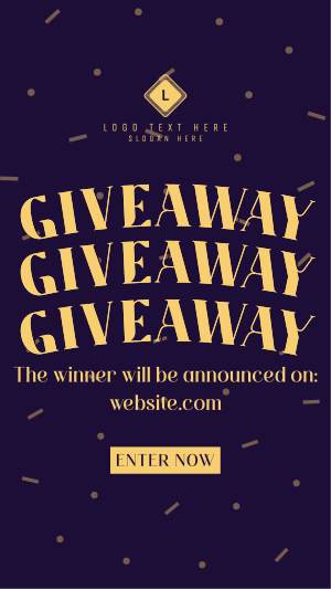 Confetti Giveaway Announcement Facebook story Image Preview