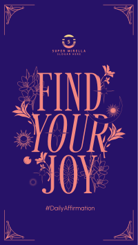 Celestial Find Joy Quote Facebook Story Image Preview