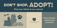 Pet Adoption Collage Twitter post Image Preview