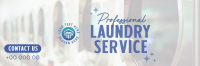 Professional Laundry Service Twitter Header Design