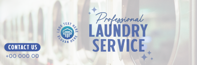 Professional Laundry Service Twitter header (cover) Image Preview