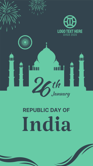 Taj Mahal Republic Day Of India  Instagram story