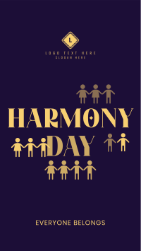 People Harmony Day Facebook Story Design