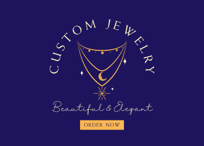 Custom Jewelries Postcard Image Preview