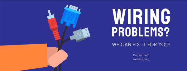 Wiring Problems Facebook Cover Design Image Preview