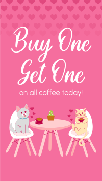 Pet Cafe Valentine Facebook story Image Preview