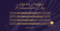 Tips for Relaxation Facebook Ad Design