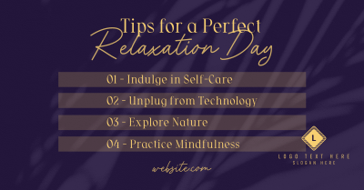 Tips for Relaxation Facebook ad Image Preview