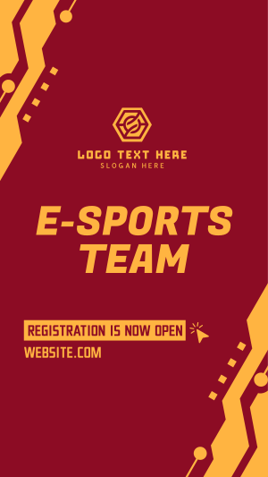 Esports Team Registration Facebook story Image Preview