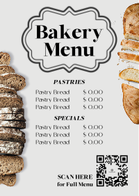 Bakery Item List Menu Preview