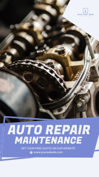 Auto Repair Service Instagram Story Design