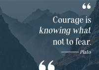 Manifest Courage Postcard Image Preview