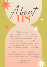 About Our Story Flyer Design