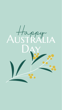 Golden Wattle  for Aussie Day Facebook Story Design