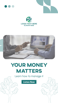 Money Matters Podcast Facebook Story Design