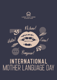 Language Day Greeting Poster Image Preview