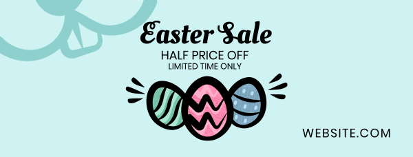 Easter Eggs Sale Facebook Cover Design Image Preview