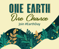One Earth One Chance Celebrate Facebook Post Design