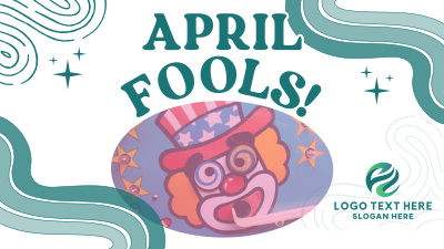 Groovy April Fools Greeting Facebook event cover Image Preview