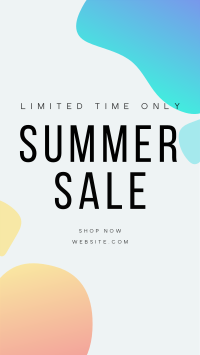Summer Sale Puddles Instagram Story Design