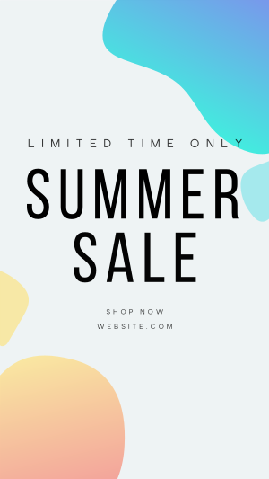 Summer Sale Puddles Instagram story Image Preview