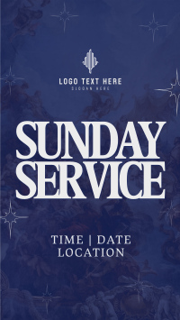 Calm Sunday Church Service Instagram Story Design