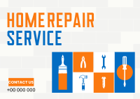 Home Repair Service Postcard Design