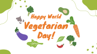 Happy Vegetarian Day Facebook event cover Image Preview