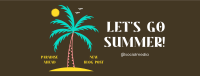 Party Palm Tree Facebook cover Image Preview