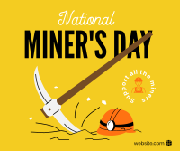 Miner's Day Facebook Post Design