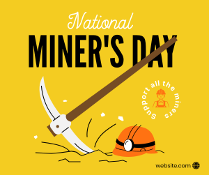 Miner's Day Facebook post Image Preview