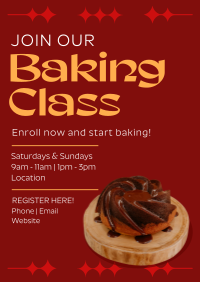 Bake Class Register Poster Preview