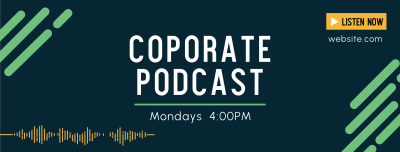 Corporate Podcast Facebook cover Image Preview