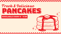 Retro Pancakes Facebook Event Cover Design