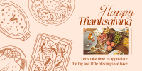 Thanksgiving Day Twitter Post Design