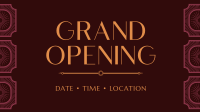 Vintage Grand Opening Facebook Event Cover Image Preview