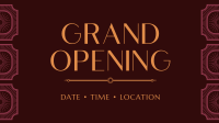 Vintage Grand Opening Facebook event cover Image Preview