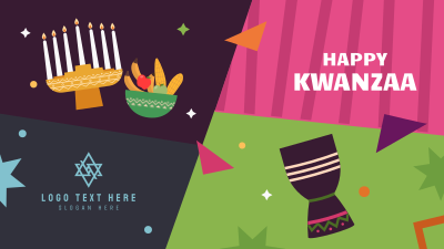 Colorful Kwanzaa Facebook event cover Image Preview