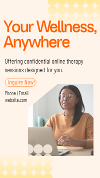 Wellness Online Therapy TikTok Video Image Preview