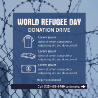 World Refugee Day Donation Drive Instagram post Image Preview