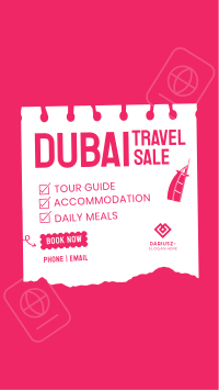 Dubai Travel Destination Instagram story Image Preview