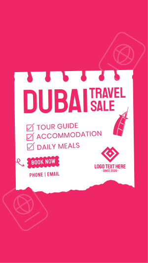 Dubai Travel Destination Instagram story Image Preview